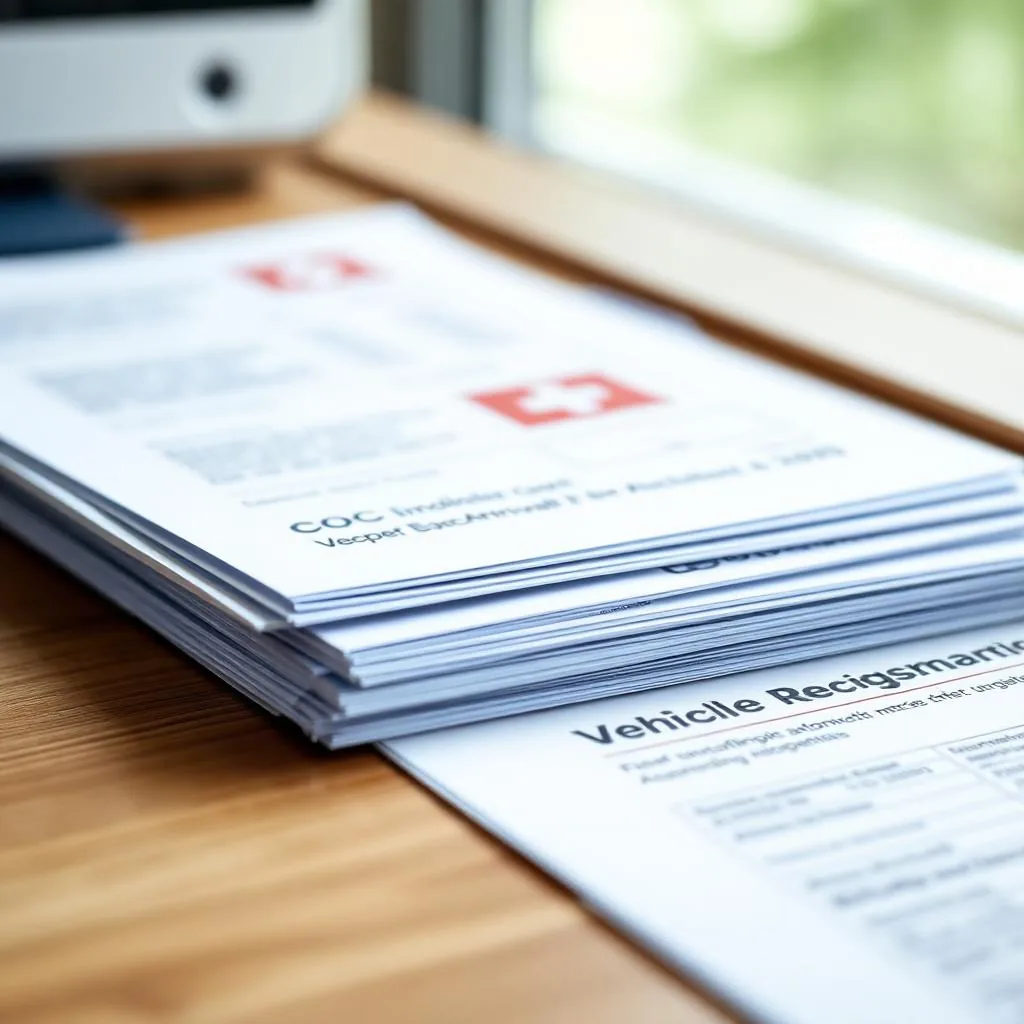 COC-Papier (Certificate of Conformity) für die Schweizer Typengenehmigung